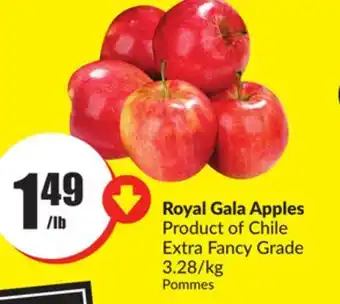 FreshCo Royal gala apples product of chile 3.28/kg offer