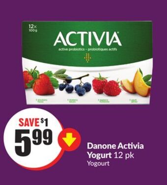 Chalo FreshCo Danone activia yogurt 12 pk offer