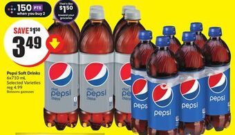 Chalo FreshCo Pepsi soft drinks 6x710 ml selected varieties offer
