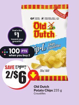 FreshCo Old dutch potato chips 235 g offer