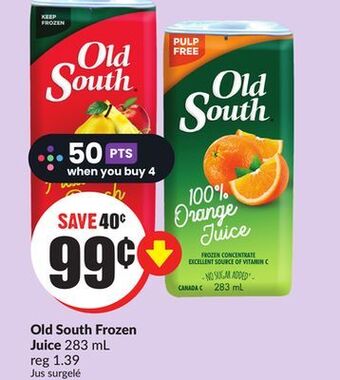 FreshCo Old south frozen juice 283 ml offer
