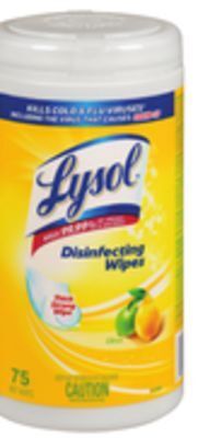 Giant Tiger Lysol disinfecting wipes offer