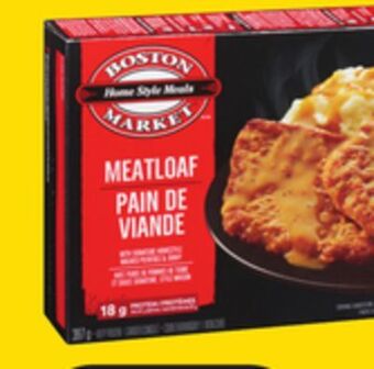 Giant Tiger Boston market frozen entrees offer