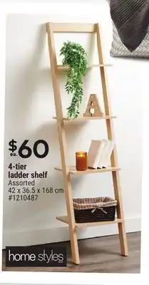 Giant Tiger Home styles 4-tier ladder shelf offer