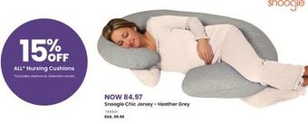 Babies 'R' Us Snoogle chic jersey - heather grey offer