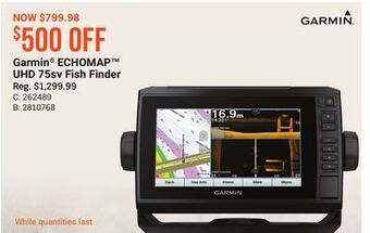 Bass Pro Garmin® echomap uhd 75sv fish finder offer