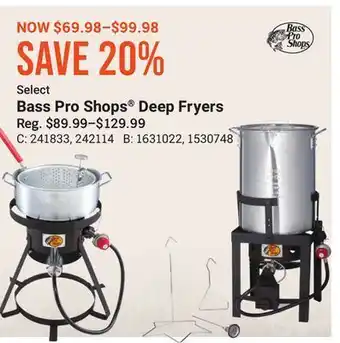 Bass Pro Bass pro shops® deep fryers offer