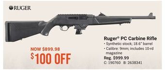 Bass Pro Ruger® pc carbine rifle offer