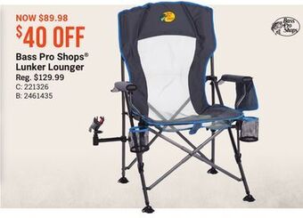Bass Pro Bass pro shops® lunker lounger offer