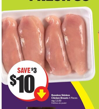 FreshCo Boneless Skinless Chicken Breasts 4 Pieces offer