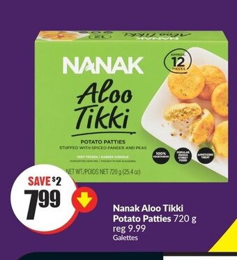 FreshCo Nanak Aloo Tikki Potato Patties 720 g offer