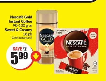 FreshCo Nescafé Gold Instant Coffee 90-100 g offer