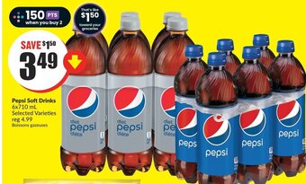 FreshCo Pepsi Soft Drinks 6x710 mL offer