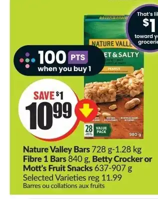 FreshCo Nature Valley Bars 728 g-1.28 kg offer