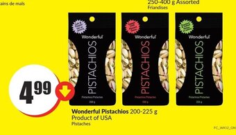 FreshCo Wonderful pistachios 200-225g offer