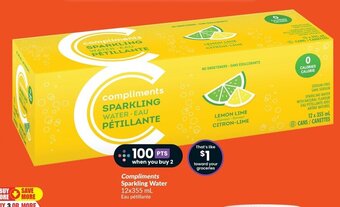 FreshCo Compliments Sparkling Water 12 x 355 mL offer