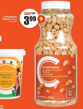 FreshCo Compliments Peanuts 700 g offer