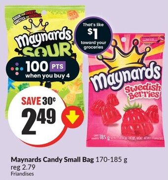 FreshCo Maynards Candy Small Bag 170-185 g offer
