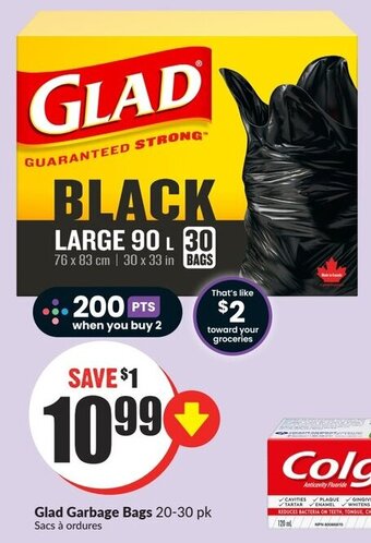 FreshCo Glad Garbage Bags 20-30 pk offer