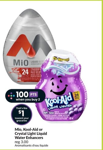 FreshCo Mio, Kool-Aid or Crystal Light Liquid Water Enhancers offer