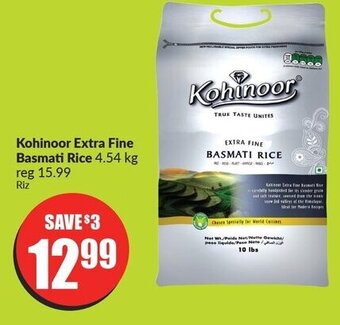 FreshCo Kohinoor Extra Fine Basmati Rice 4.54 kg offer