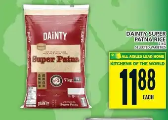 Food Basics DAINTY SUPER PATNA RICE 7 kg offer