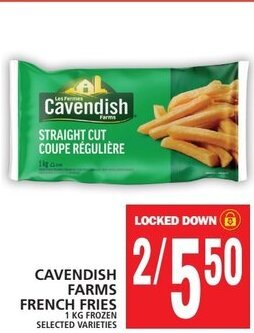 Food Basics CAVENDISH FARMS FRENCH FRIES 1 KG offer