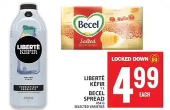 Food Basics LIBERTÉ KEFIR OR BECEL SPREAD 454 G offer