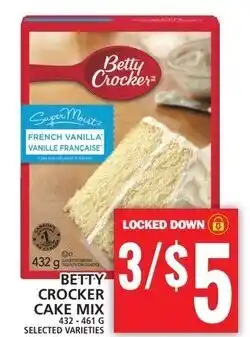 Food Basics BETTY CROCKER CAKE MIX 432-461 G offer