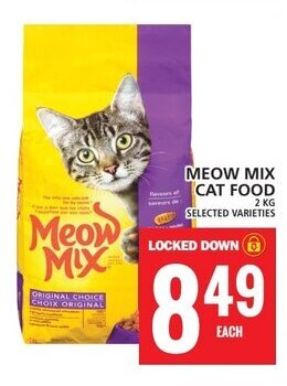 Food Basics Meow MIX CAT FOOD 2 KG offer
