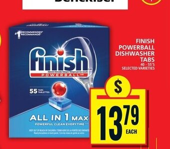 Food Basics FINISH POWERBALL DISHWASHER TABS offer