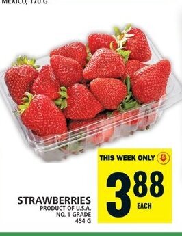 Food Basics STRAWBERRIES 454g offer