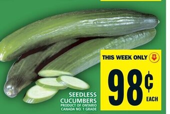 Food Basics SEEDLESS CUCUMBERS offer