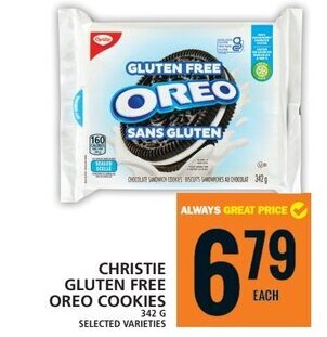 Food Basics CHRISTIE GLUTEN FREE OREO COOKIES 342 G offer