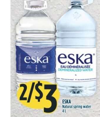 Marché Adonis Eska natural spring water offer
