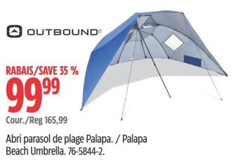 Canadian Tire Palapa Beach Umbrella. offer