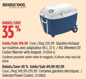 Canadian Tire 45L Wheeled 12V Cooler/Warmer with Adapter. offer