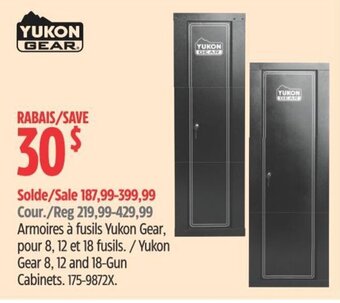 Canadian Tire Yukon Gear 8, 12 and 18-Gun Cabinets. offer