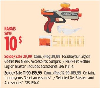 Canadian Tire NERF Pro Gelfire Legion Blaster. Includes accessories. offer