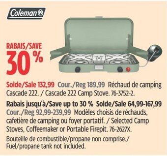Canadian Tire Cascade 222 Camp Stove. offer