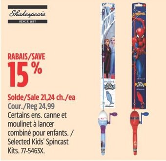 Canadian Tire Selected Kids' Spincast Kits. offer