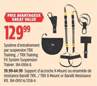 Canadian Tire TRX Training Fit System Suspension Trainer. offer
