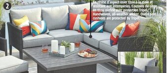 Canadian Tire Renfrew Conversation/Dining Sectional Set. Adjustable table height. offer