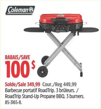 Canadian Tire Road Trip Stand-Up Propane BBQ. 3 burners. offer