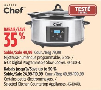 Canadian Tire 6-Qt Digital Programmable Slow Cooker. offer