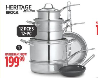 Canadian Tire Stainless-Steel Clad Cookset. 12-PC offer