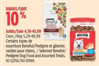 Canadian Tire Certains types de nourriture Beneful/Pedigree et gâteries variées pour chiens offer