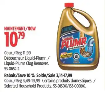 Canadian Tire Déboucheur Liquid-Plumr offer