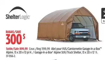 Canadian Tire Abri pour VUS/Camionnette Garage-in-a-BoxMD Alpine, 13 x 20 x 12 pi H offer