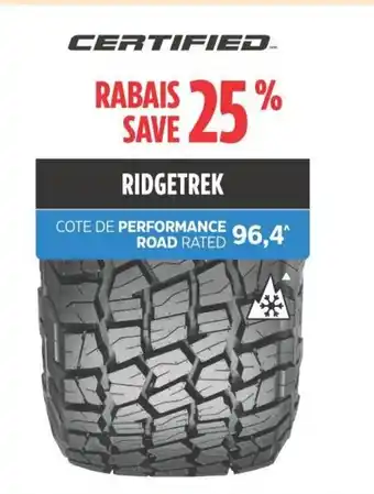Canadian Tire CERTIFIED RIDGETREK offer